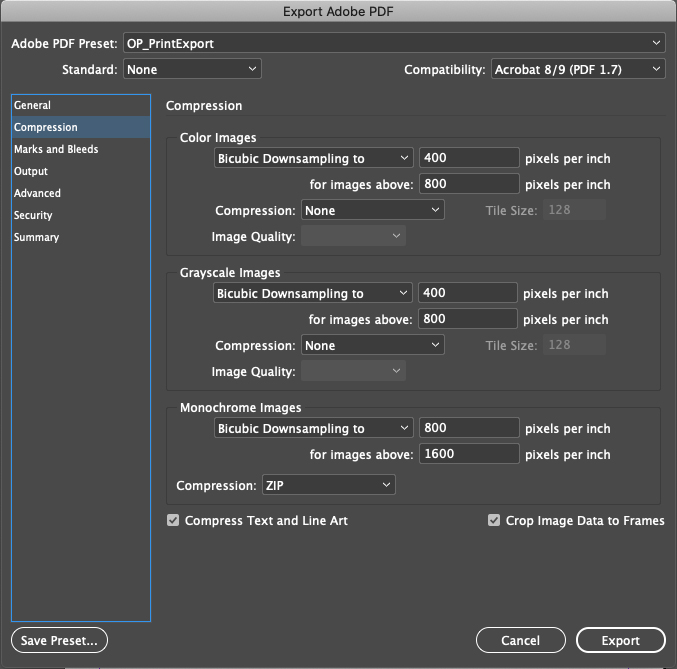 Convert InDesign Step 2
