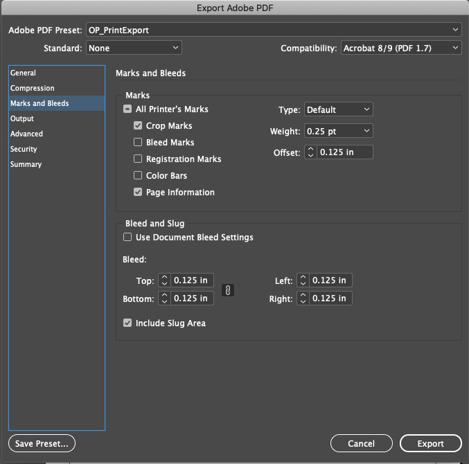Convert InDesign Step 3