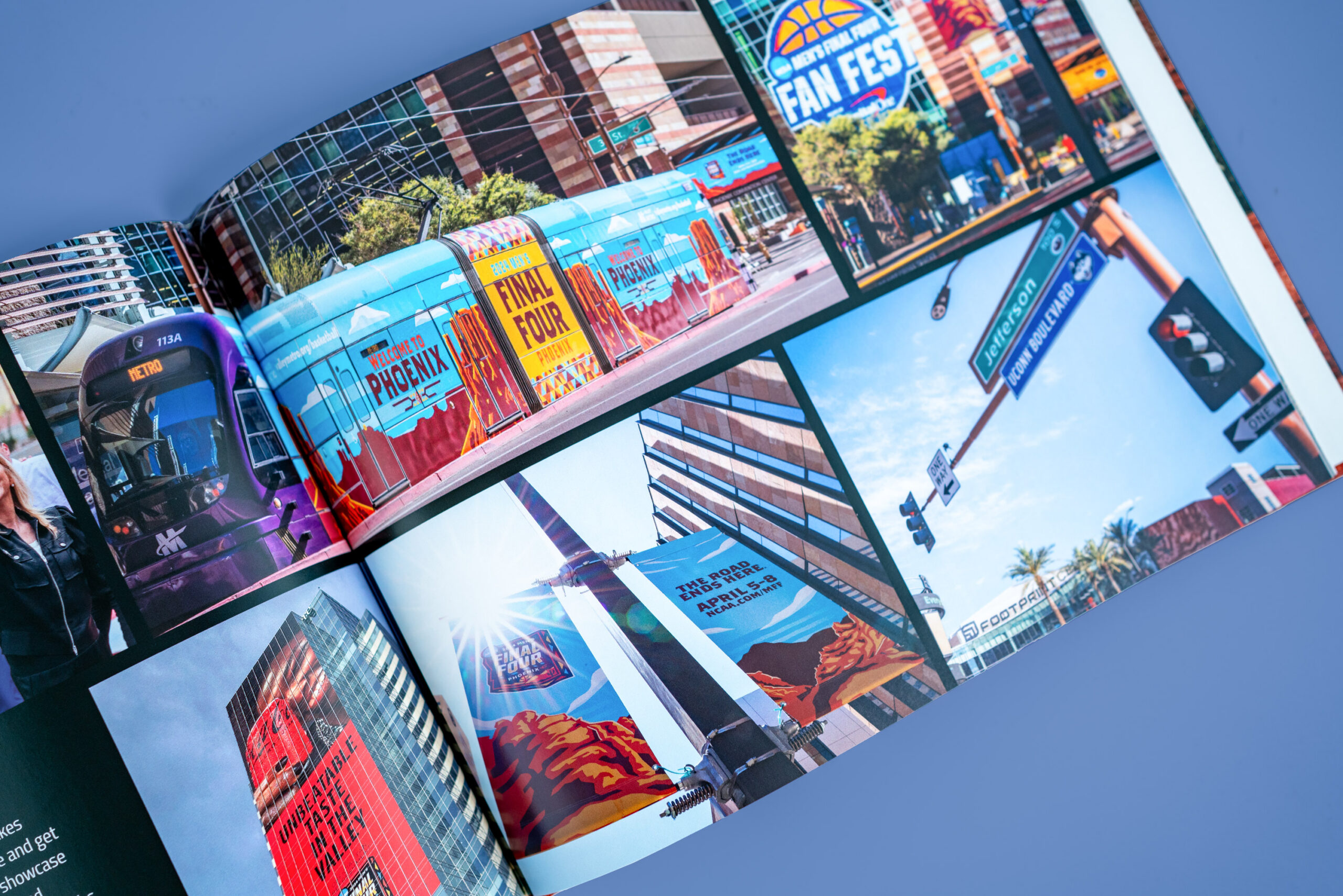 NCAA Mens Final Four book interior showing a collage of photos