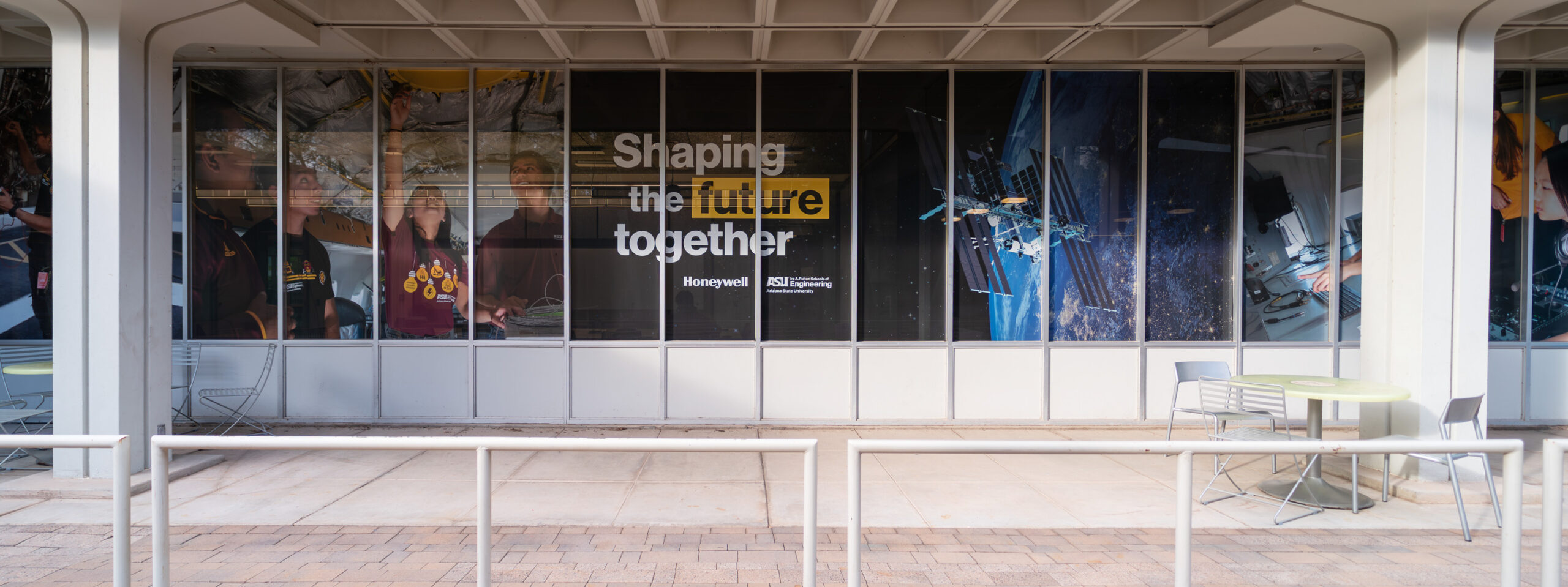ASU-Honeywell exterior window graphics