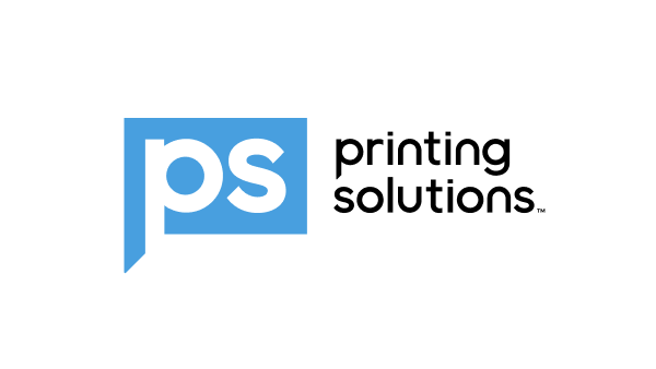 Printing Solutions logotype white bg