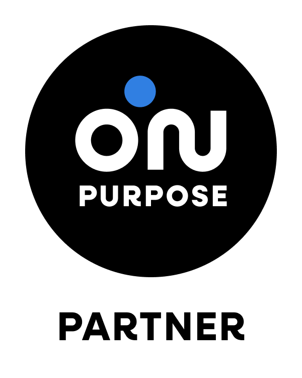 ON Purpose Badge White Fill Partner